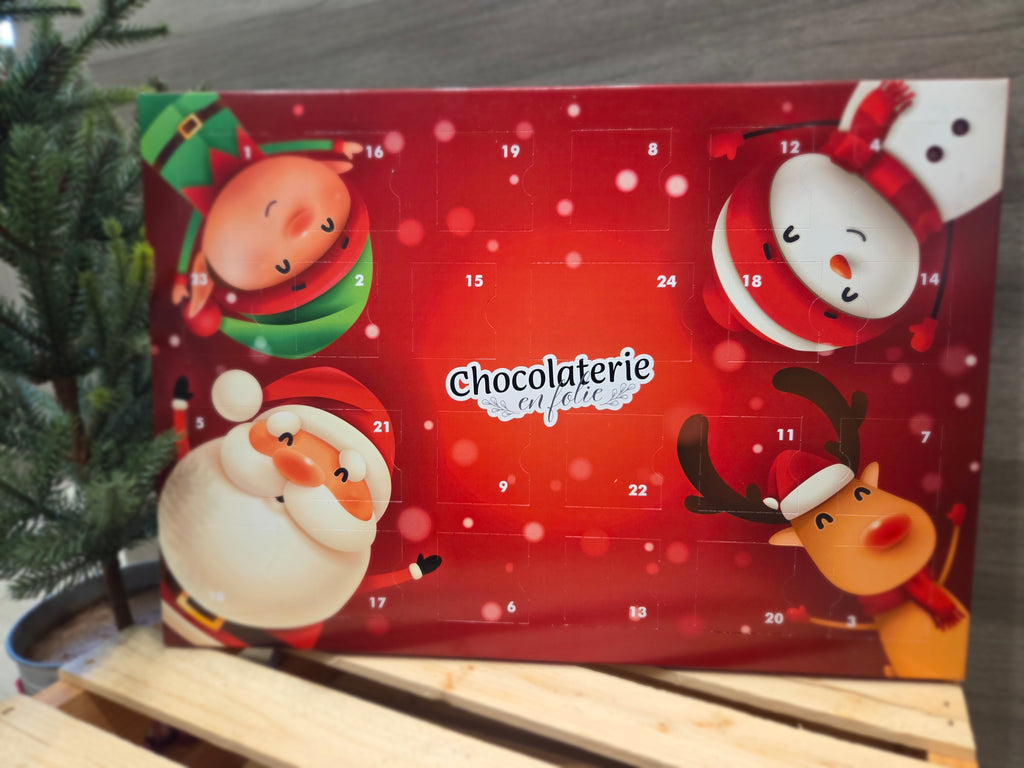 Calendrier moulage rouge