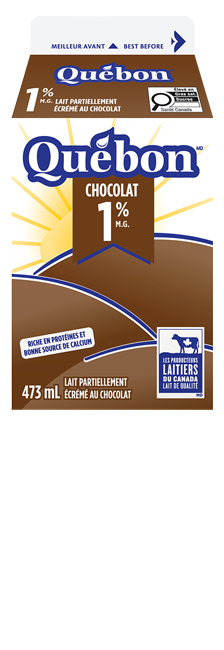 Lait au chocolat Québon