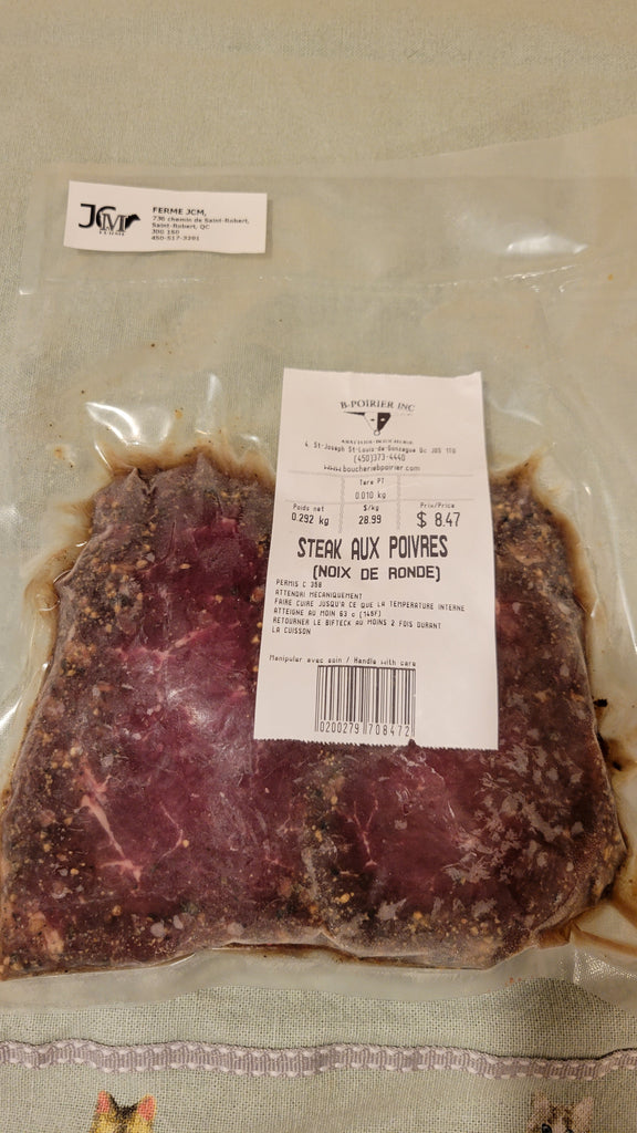 Steak au poivre de veau