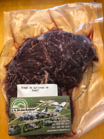 Steak de surlonge de boeuf Angus
