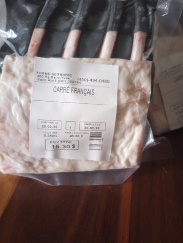 Carré français d'agneau