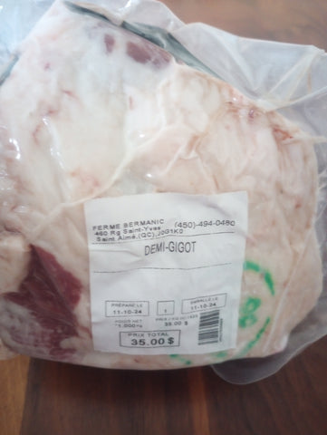 Gigot ou demi gigot d'agneau