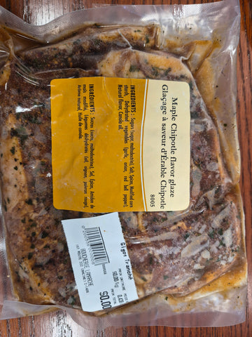 Steak d'agneau glaçage à saveur d'érable et chipotle