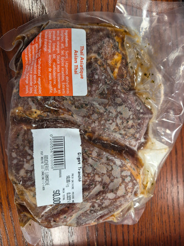 Steak d'agneau mariné thaï asiatique