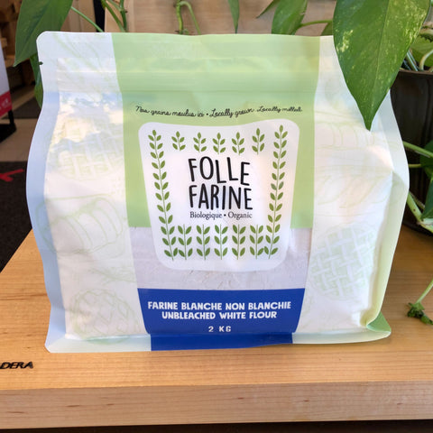 Farine blanche non blanchie bio