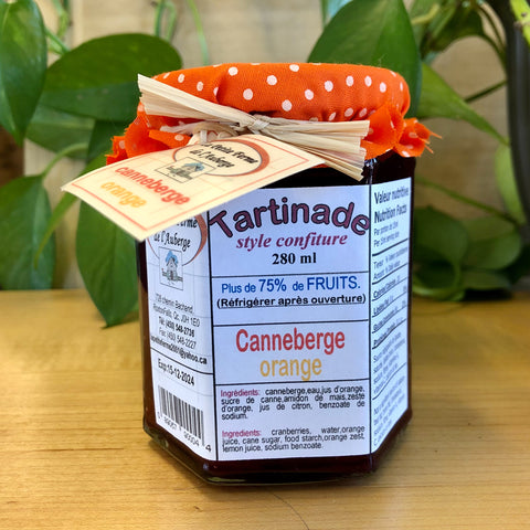 Tartinade Canneberge orange