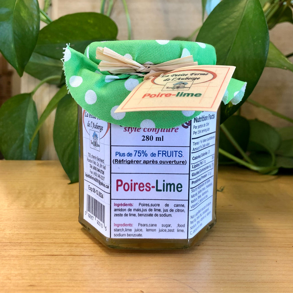 Tartinade Poire lime