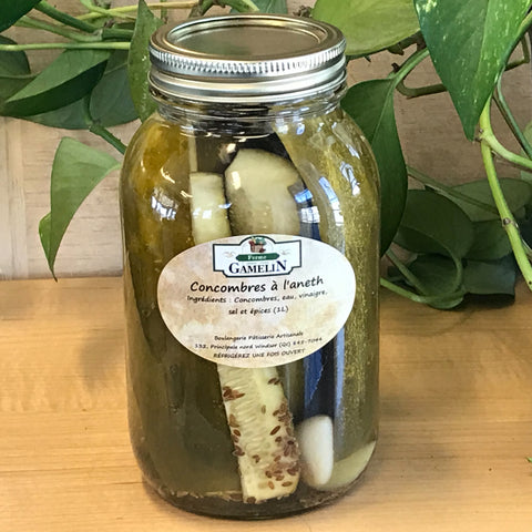 Marinade concombres à l'aneth