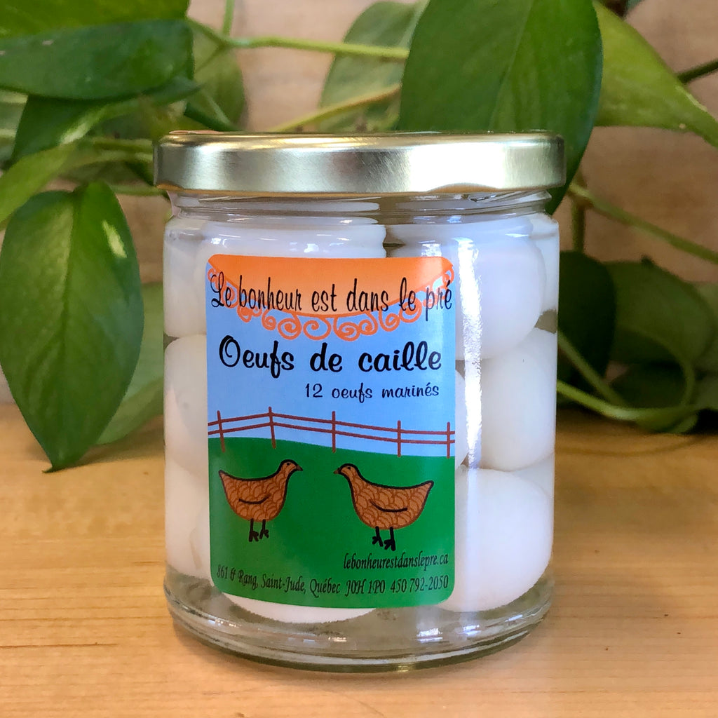 Oeufs de cailles marinés