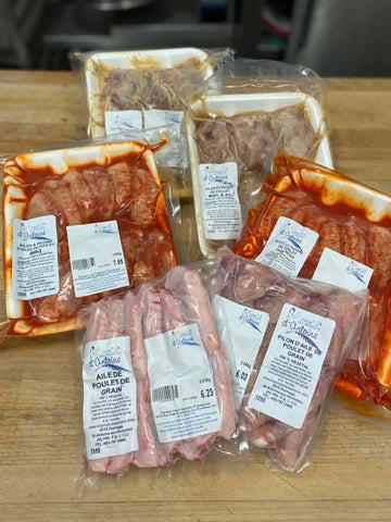 Ailes de poulet marinées: BBQ