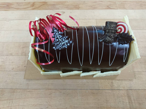 Bûche mousse tri-choco