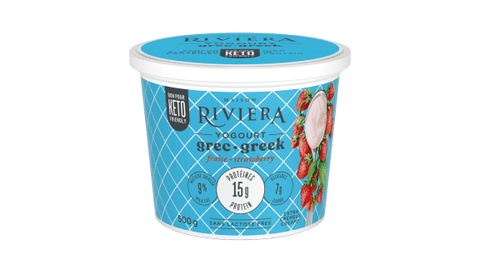 Yogourt grec keto fraises