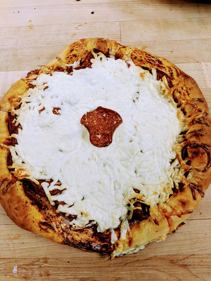 Pizza précuite congelée pepe fromage