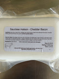 Saucisses Cheddar bacon de veau