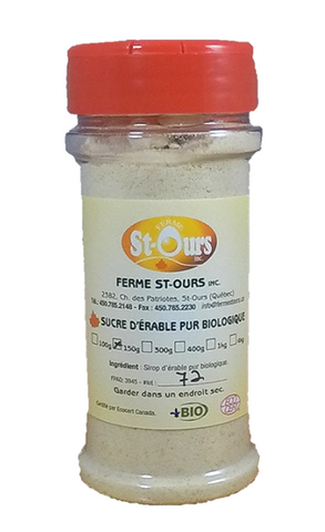 Sucre d'érable granulé fin biologique